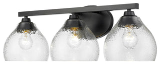 Golden Lighting 1094-BA3 Ariella 3 Light 8"W Vanity Light - Matte Black