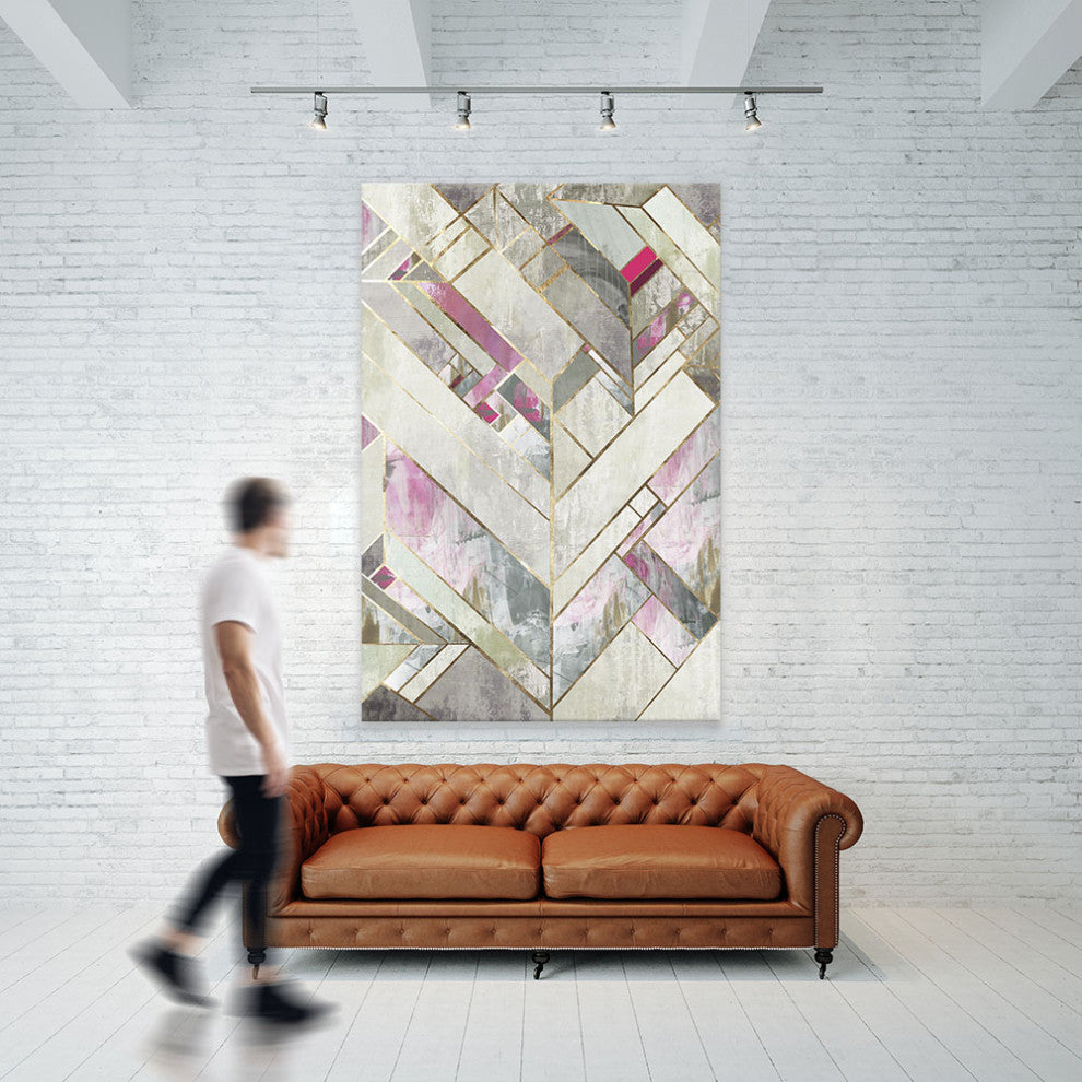 "Blush Deco II" Fine Art Giant Canvas Print, 48"x72"