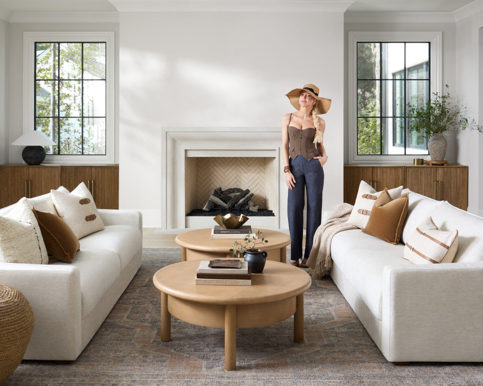 Galey Alix x Livabliss GAHU-2304 Area Rug,Dusty Sage,Ivory,Brown, Tan,6'7"x9'6"