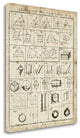 "Geometric Chart II" By Wild Apple Portfolio, Giclee on Gallery Wrap Canvas