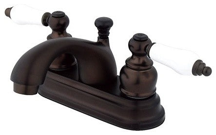 Kingston 4" Centerset Bathroom Faucet w/Retail Pop-Up, Oil Rubbed Bronze