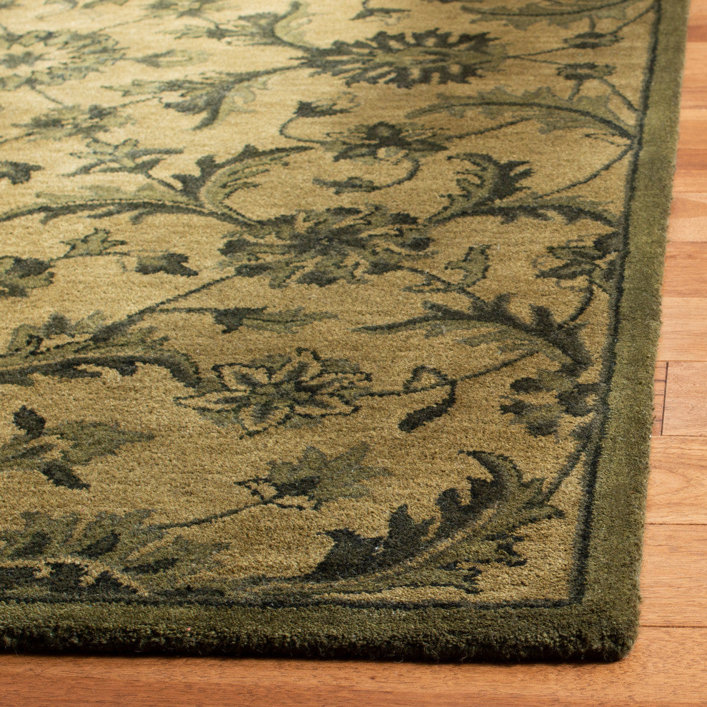 Safavieh Antiquity Collection AT824 Rug, Olive/Green, 9'x12'