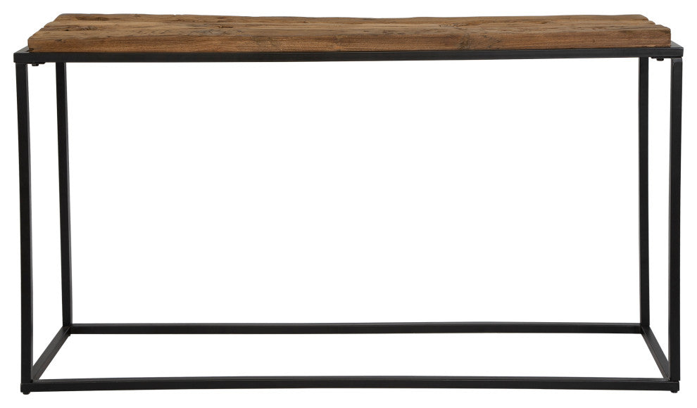 Uttermost Holston 54 x 30" Satin Black Iron Frame Console Table