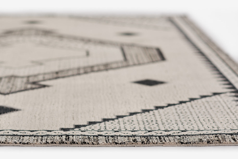Momeni Noho Polyester Ivory Area Rug 5'3" X 7'6"