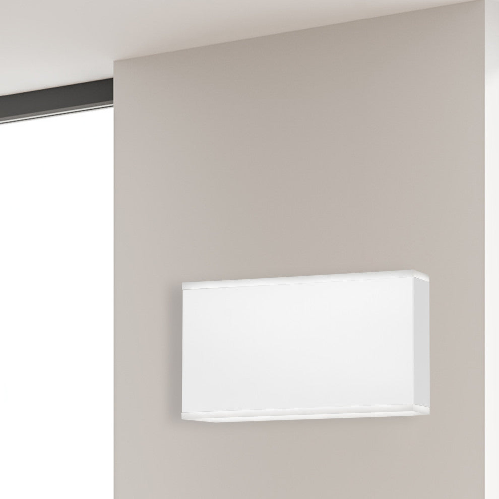 Matte White Modern Wall With Frosted Acrylic