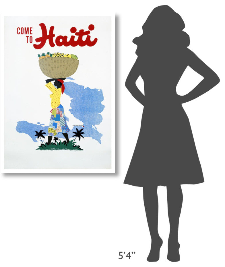 "Come to Haiti" Digital Paper Print by E. Lafond, 30"x42"