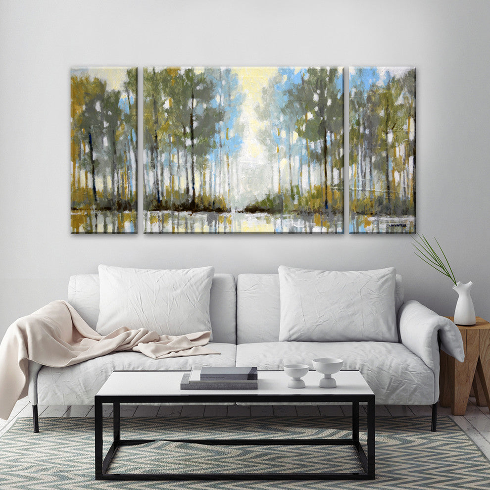 3 Piece Ready2HangArt 'Lakeside View III' by Norman Wyatt