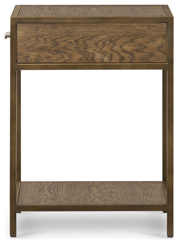 Mason Nightstand, Dark Hazel