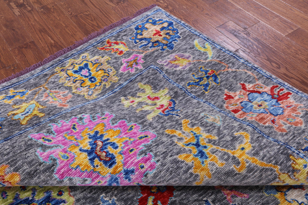 Turkish Oushak Hand-Knotted Wool Rug 8' 1" X 10' 2" - Q16068
