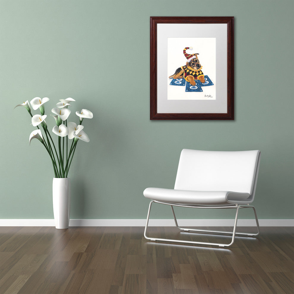 Jenny Newland 'Joker 2' Matted Framed Art, 14x11
