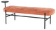Inna Nectarine Fabric Occasional Bench