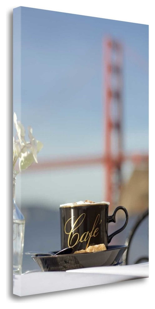 "Dream Cafe Golden Gate Bridge - 88" By Alan Blaustein, Gallery Wrap Canvas