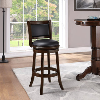 Augusta Swivel Bar Stool, Cappuccino