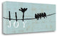 "Birds On A Wire - Joy" By Pela, Giclee Print on Gallery Wrap Canvas