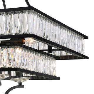 Shalia 8 Light Chandelier With Black Finish