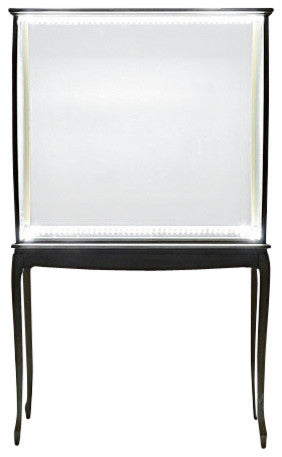 Floor Display Case Clear Finish With Led Lights Display Case for Model Ships