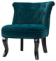 Jane Uphlostered Ottoman Accent Chair, Teal