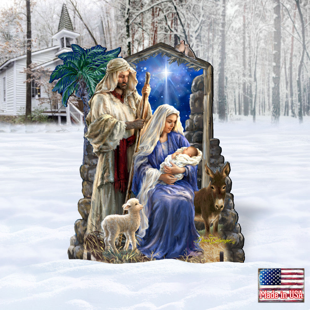 Holly Night Nativity Family Home and Outdoor Decor by Dona Gelsinger