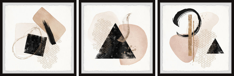 Broken Knife Triptych, 3-Piece Set, 32x32 Panels