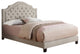 Rosevera Angelo Tufted Upholstered Panel/Platform Bed, Beige, King