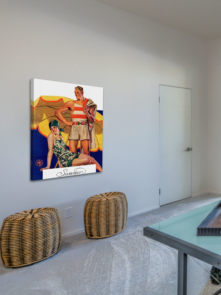 "Summertime, 1927" Painting Print on Canvas by J.C. Leyendecker