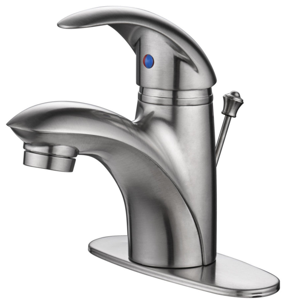 Ultra Faucets UF3412X Single Handle Bathroom Faucet, Brushed Nickel