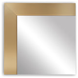 Meade Framed Wall Mirror, Champagne Gold, 20"x48"