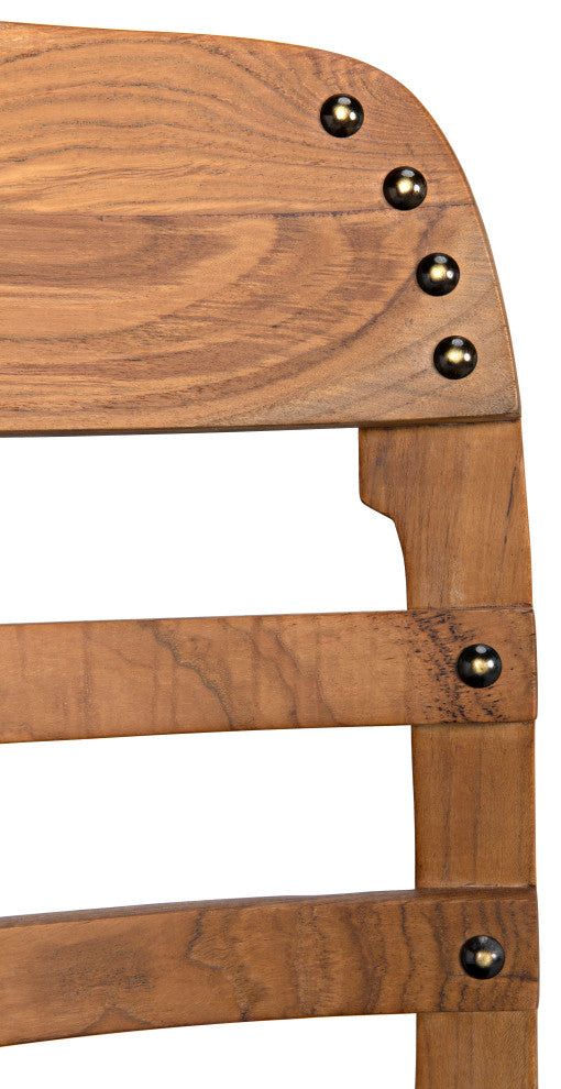 Laila Chair, Teak With Leather