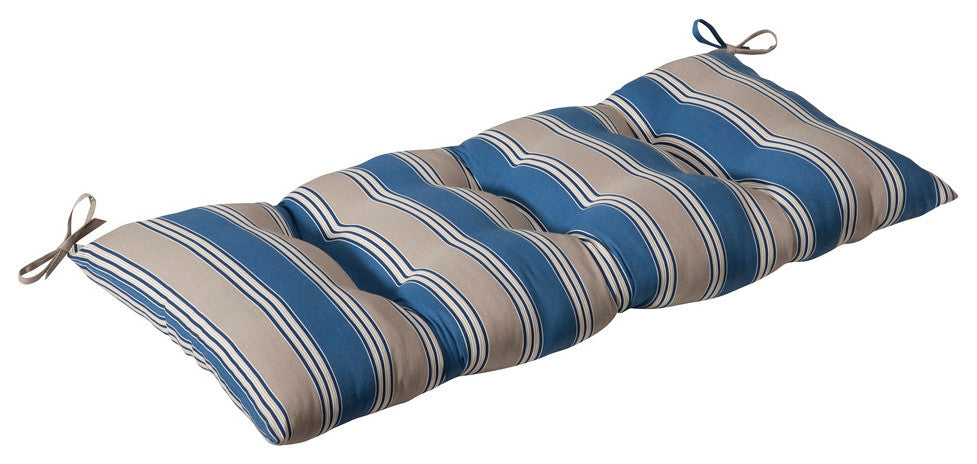 Hamilton Blue Wrought Iron Loveseat Cushion