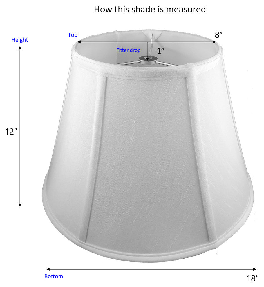 Willis Round Lampshade, 18"x8"x12"