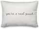 Youre A Peach Script Pillow 14x20 Spun Poly Pillow