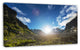 Caucasus Hills under Bright Sunset, Landscape Canvas Art Print, 32"x16"