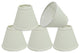 32045-5 Hardback Empire Chandelier Clip On Lamp Shade Vanilla Linen 3"x6"x5"