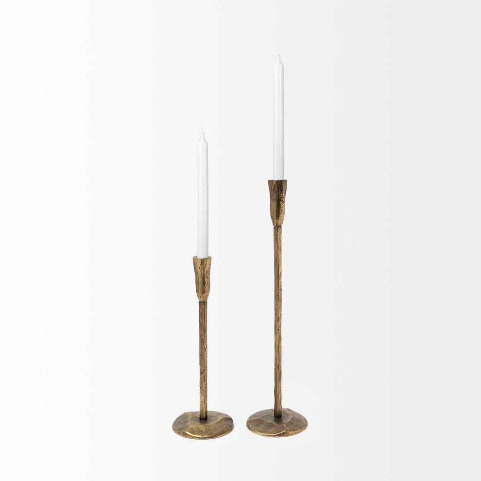 Levit, Large, Gold Table Candle Holder