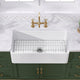 36" Fireclay White Kitchen Farmhouse Single Bowl Sink