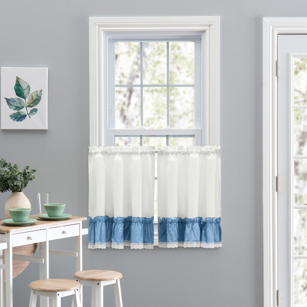 Madelyn Ruffled Victorian Tiers, Slate, 82"x24"