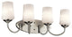 Kichler Aubrey 4 Light Bath Light in Brushed Nickel