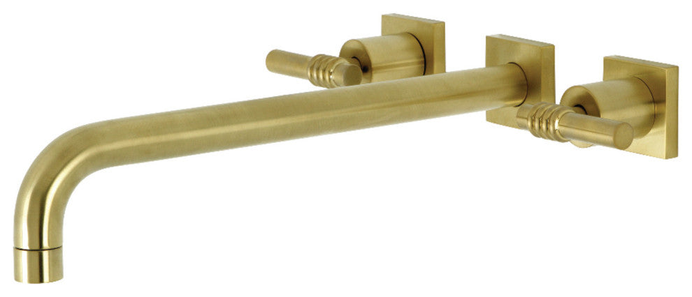 KS6047ML Wall Mount Tub Faucet, Brushed Brass