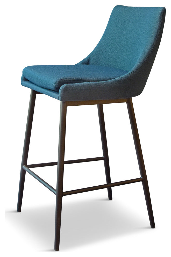 Emma Counter Stool, Set of 2 Stools, Azure Blue
