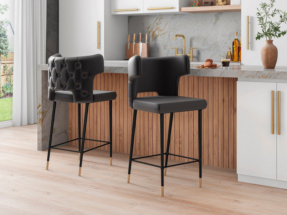 Manhattan Comfort Holguin Bar Stool, Set of 2