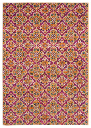 Safavieh Madison Mad605A Rug, Fuchsia/Gold, 4'x6'