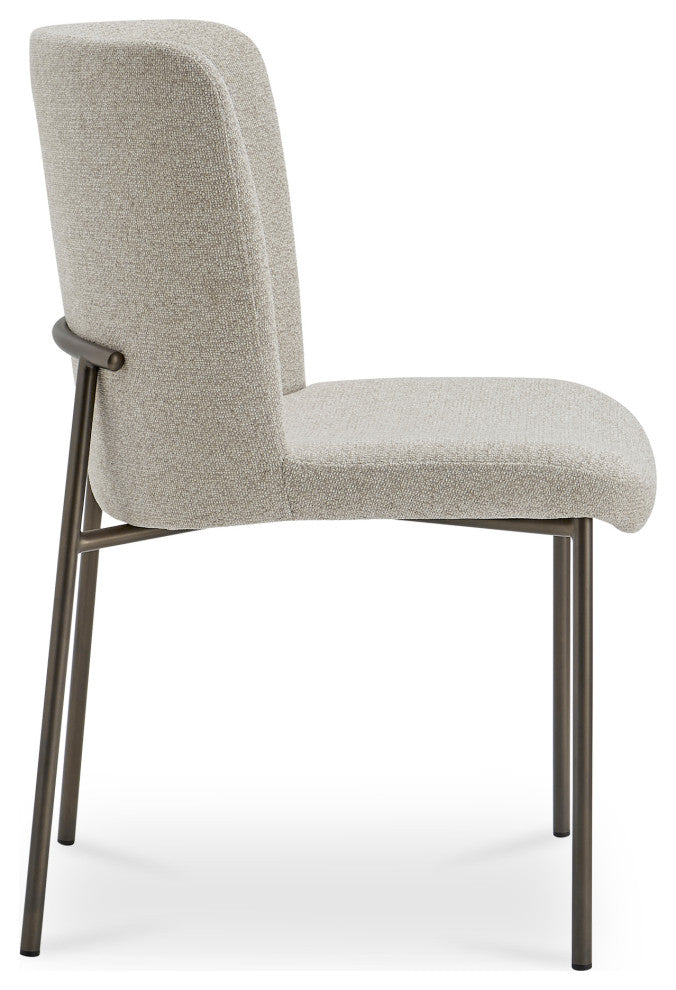 Early Dining Chair Beige-Set of Two