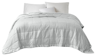 Madison Park Solid Embossed Microfiber Premium Oversized Blanket, Full/Queen