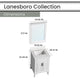 Lanesboro 24" Bathroom Vanity, Sink, Top, 2 Doors, Accent Mirror, White