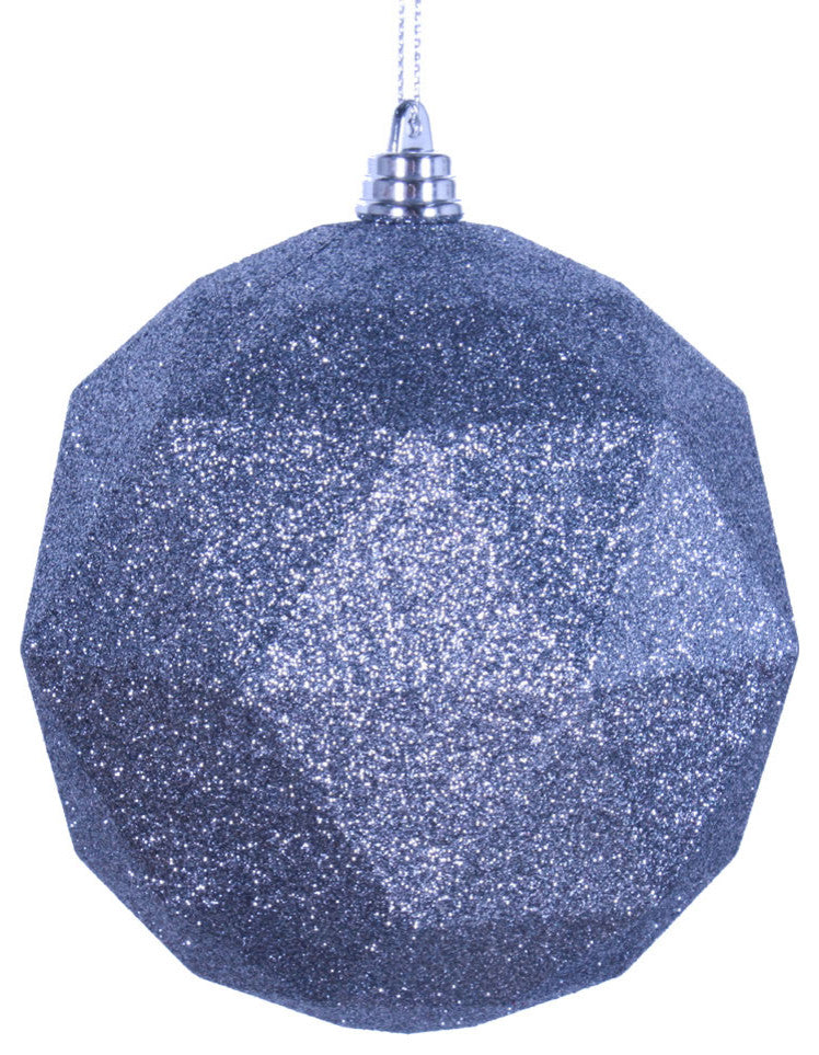 Vickerman M177587Dg 8" Pewter Ball Ornament Featuring A Glitter Finish