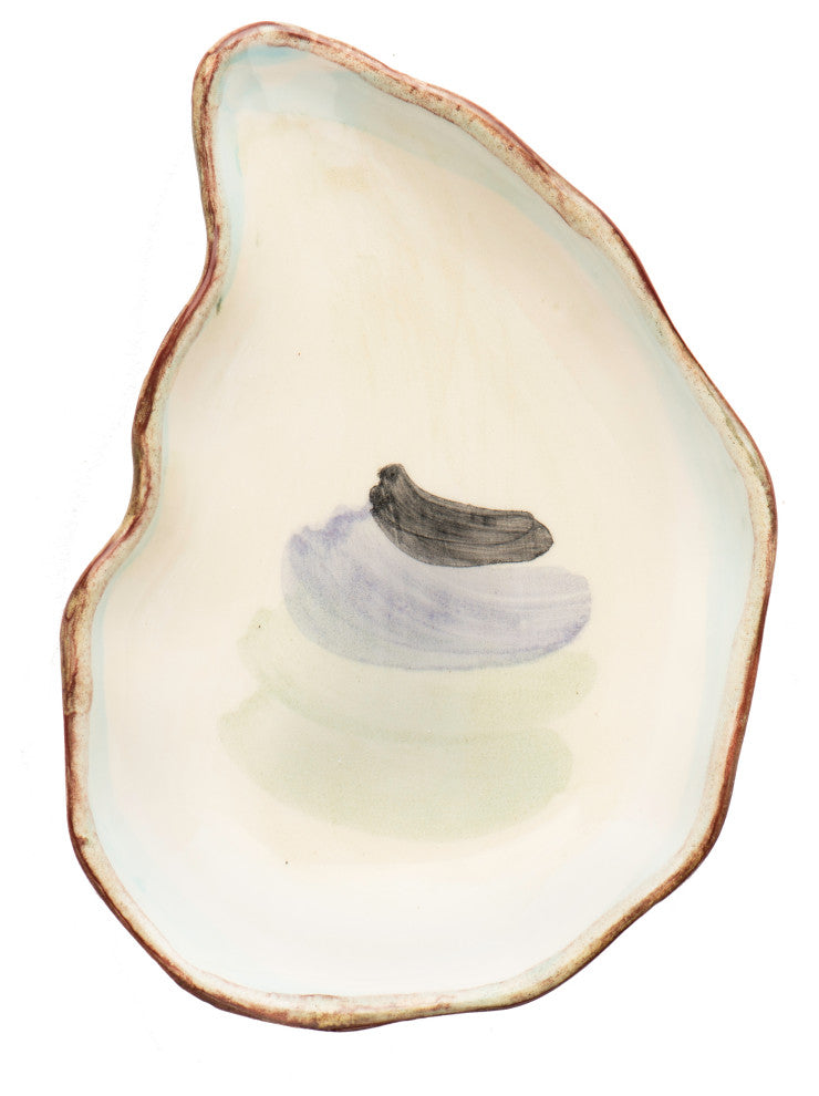 Seaside Oyster Plate, Small, Set of 4