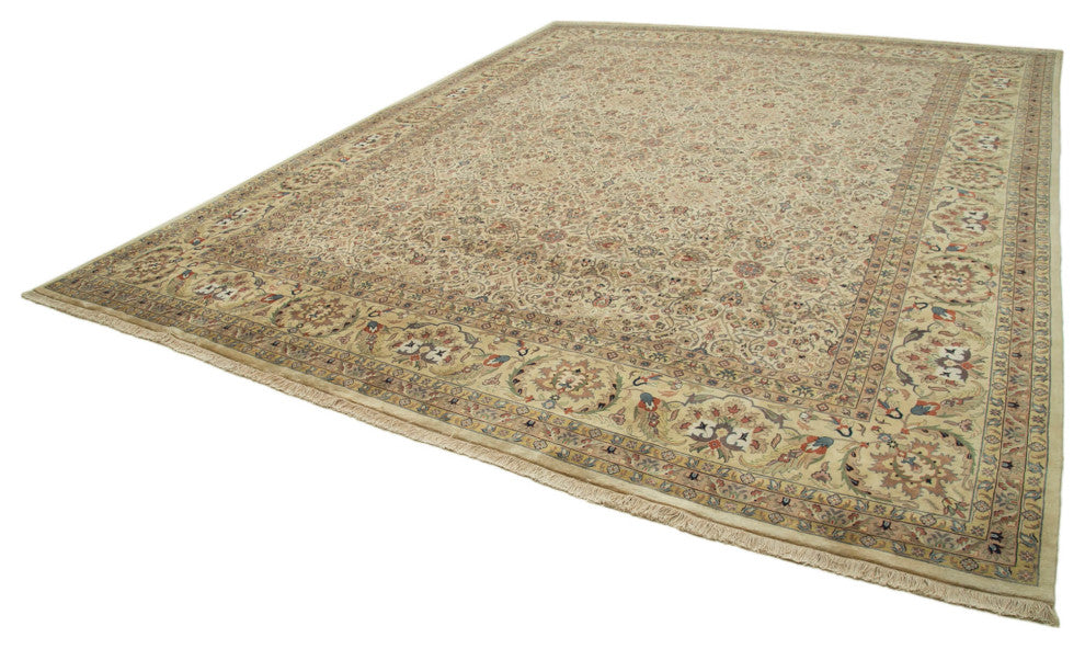 Rug N Carpet - Handwoven Oriental 12' 0" x 14' 11" Oversize Oushak Area Rug