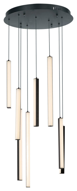 ET2 E21377 Hover 8 Light 18"W LED Multi Light Pendant - Black