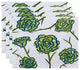 18"x14" Spring Floral 1, Floral Print Placemat, Green, Set of 4