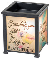 Grandma Light My World With Joy Glass Warmer